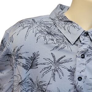 7 Diamonds Sz L Polo 4-Way Stretch 7D SS Shirt Hawaiian NWT Retail $89